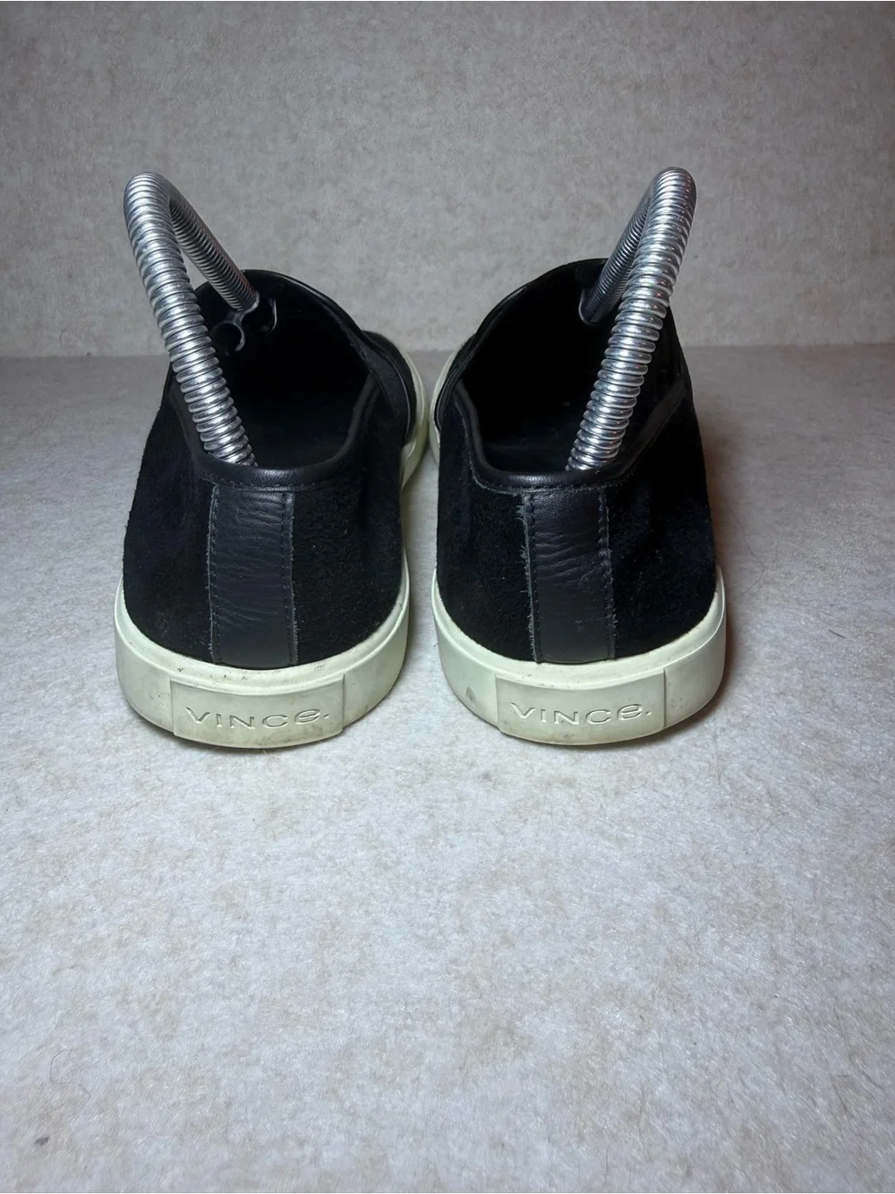 Vince Preston Black Suede Slip On Sneakers Size US 7M Comfy Slides